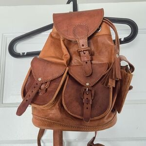Soft Leather Backpack From Mexico